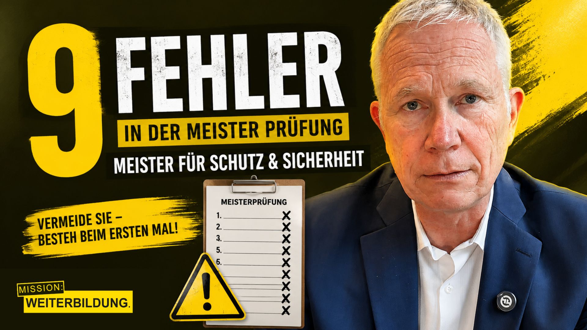 Die 9 häufigsten Fehler in der Meisterprüfung (Schutz & Sicherheit)